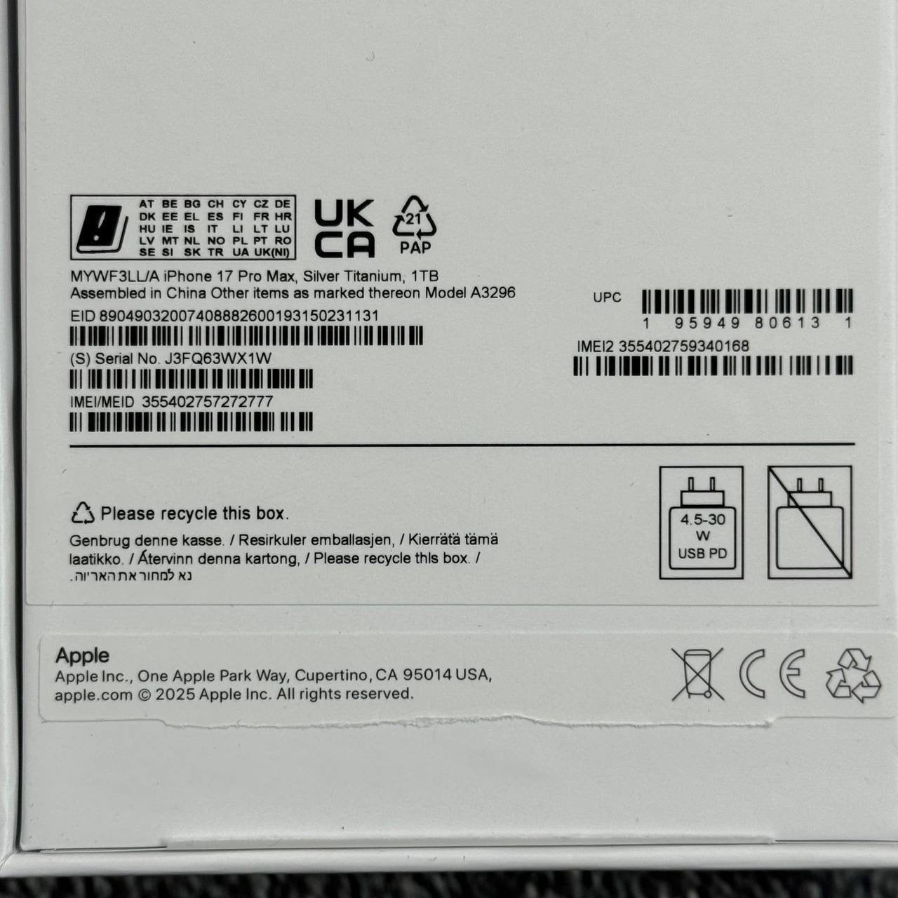 iPhone 17 pro max